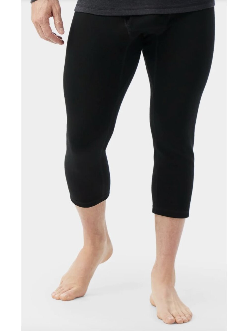 SMARTWOOL Classic Thermal Merino Wool Base Layer 3/4 Bottoms Long Johns Black